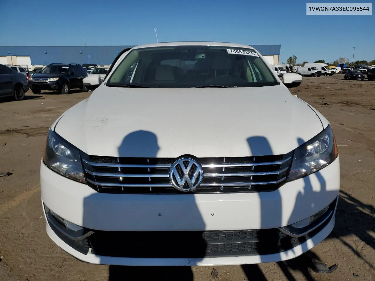 2014 Volkswagen Passat Sel VIN: 1VWCN7A33EC095544 Lot: 74689384