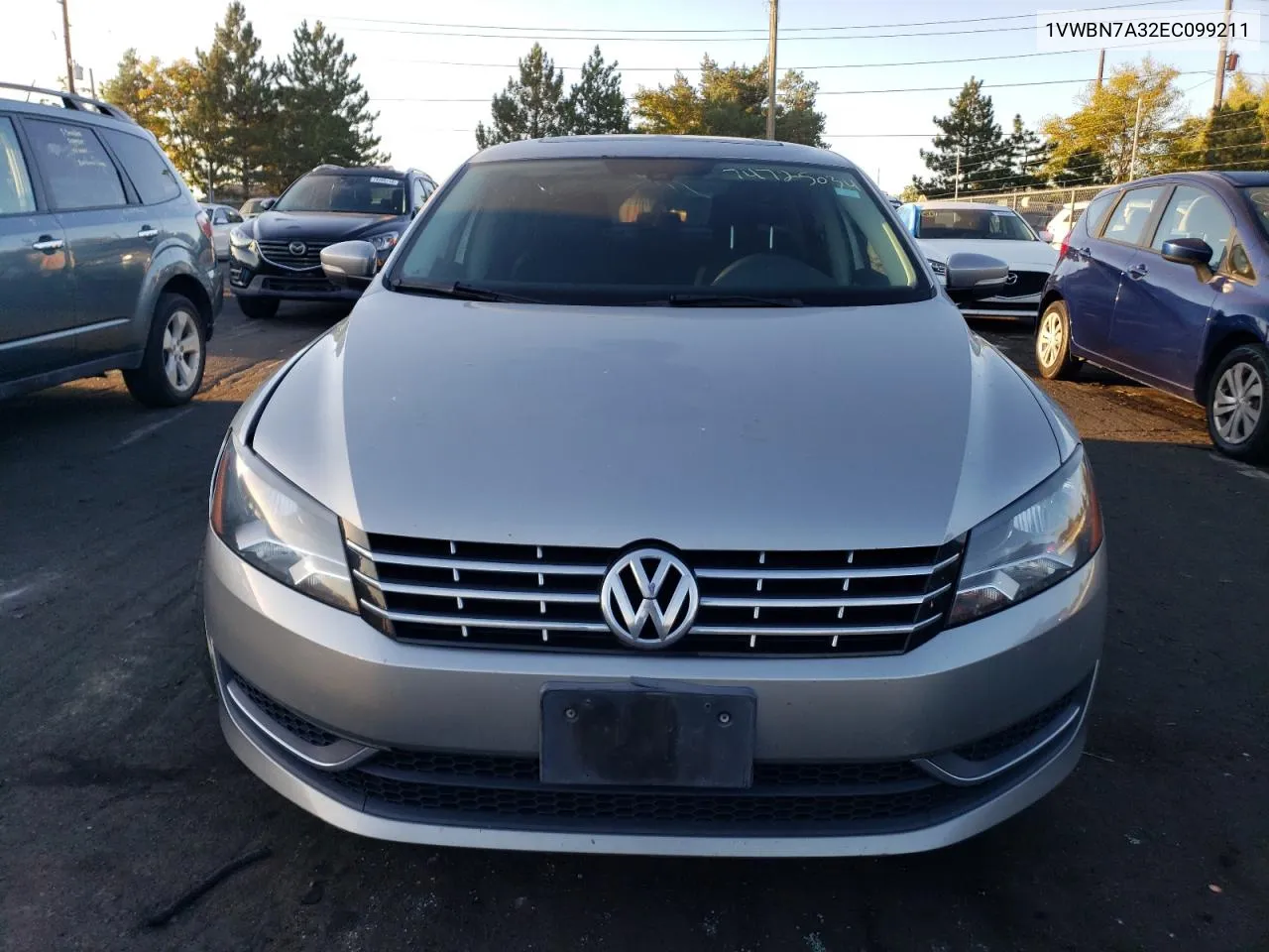 2014 Volkswagen Passat Se VIN: 1VWBN7A32EC099211 Lot: 74725034