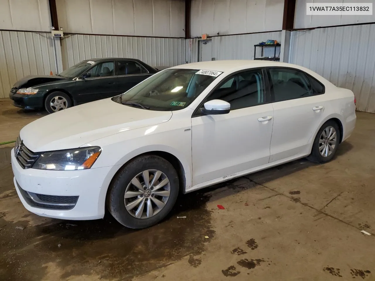 2014 Volkswagen Passat S VIN: 1VWAT7A35EC113832 Lot: 74807064