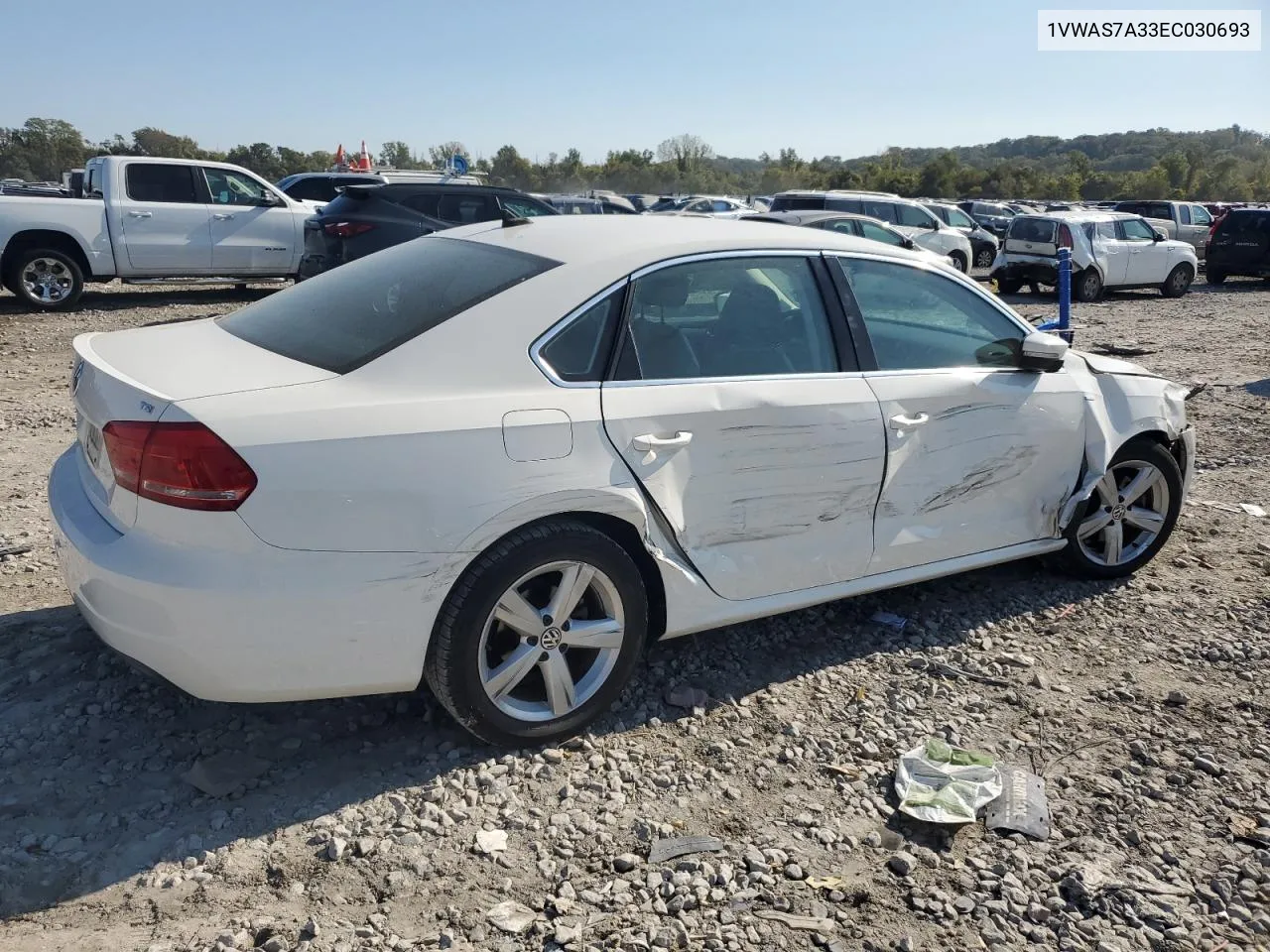 2014 Volkswagen Passat S VIN: 1VWAS7A33EC030693 Lot: 75751814