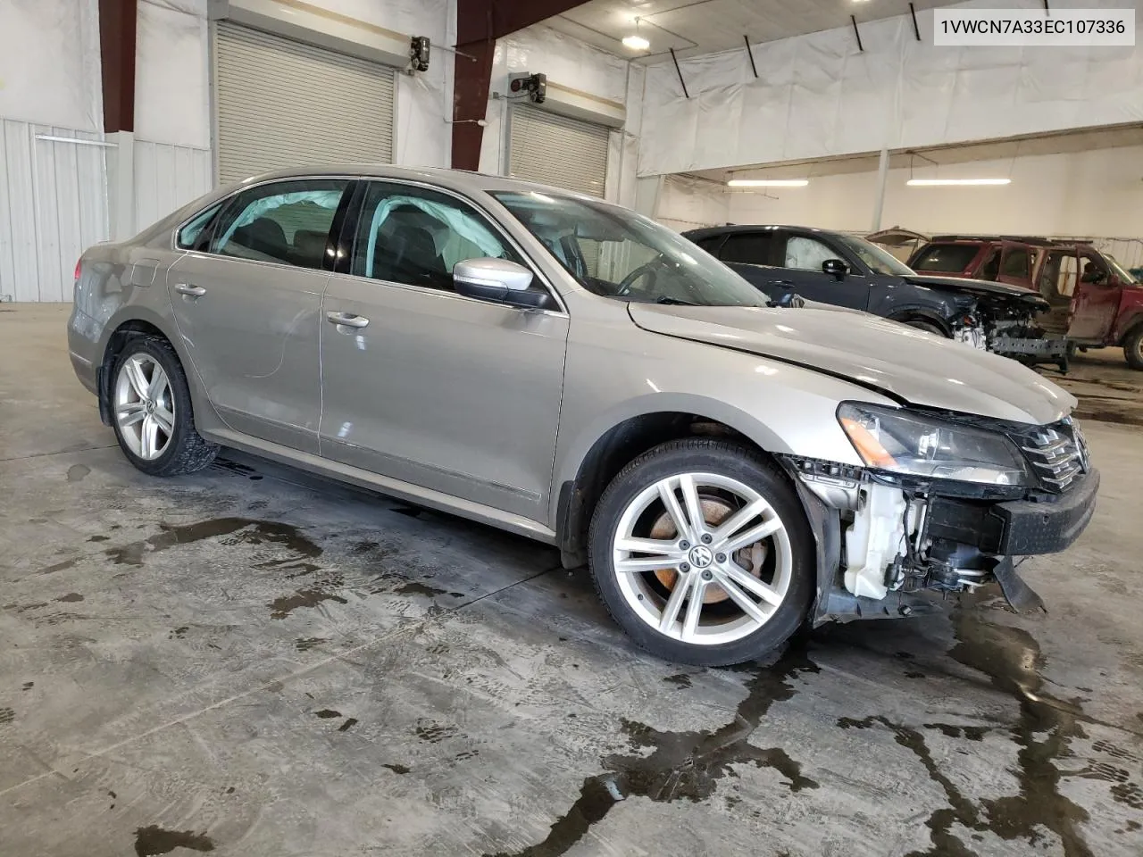 2014 Volkswagen Passat Sel VIN: 1VWCN7A33EC107336 Lot: 76443124