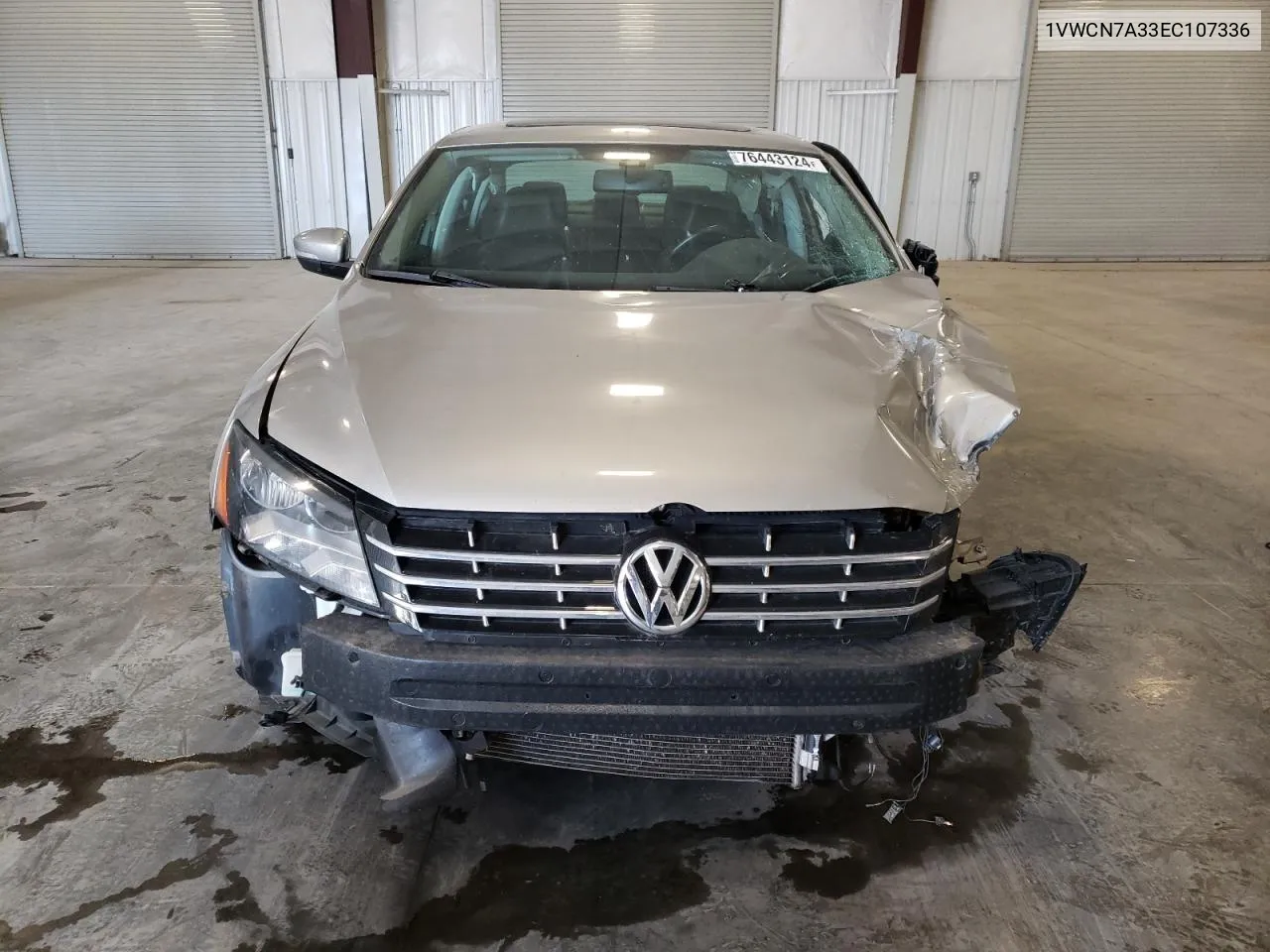 2014 Volkswagen Passat Sel VIN: 1VWCN7A33EC107336 Lot: 76443124