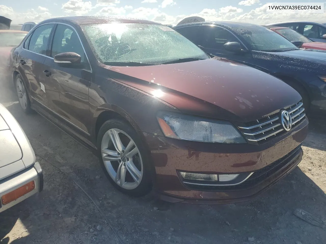 2014 Volkswagen Passat Sel VIN: 1VWCN7A39EC074424 Lot: 76930744