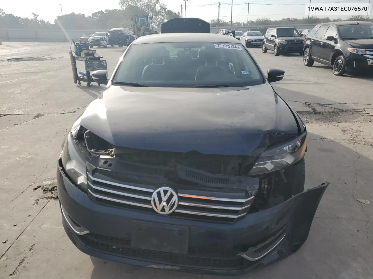 2014 Volkswagen Passat S VIN: 1VWAT7A31EC076570 Lot: 77198334