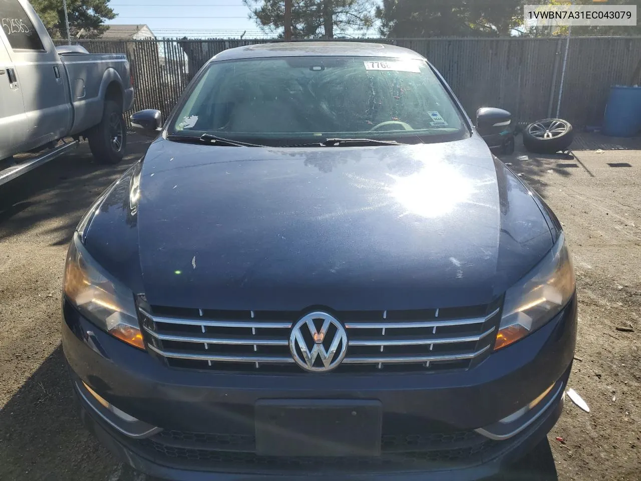 2014 Volkswagen Passat Se VIN: 1VWBN7A31EC043079 Lot: 77687134