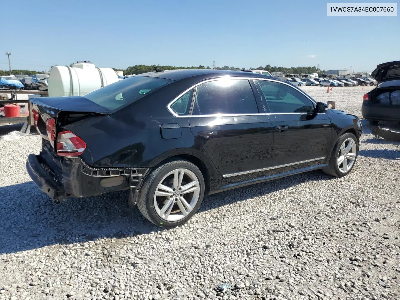 2014 Volkswagen Passat Sel VIN: 1VWCS7A34EC007660 Lot: 77766094