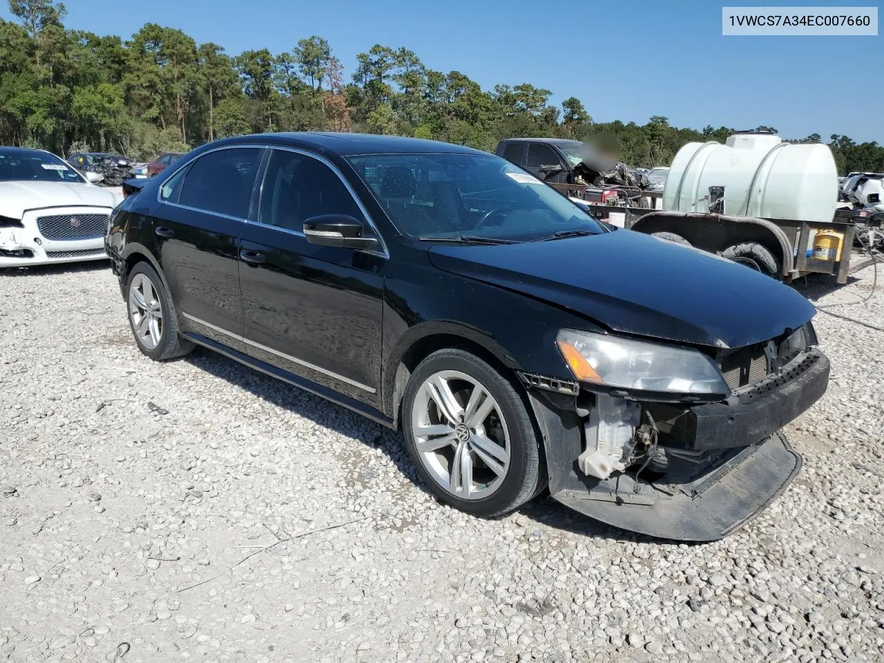 2014 Volkswagen Passat Sel VIN: 1VWCS7A34EC007660 Lot: 77766094