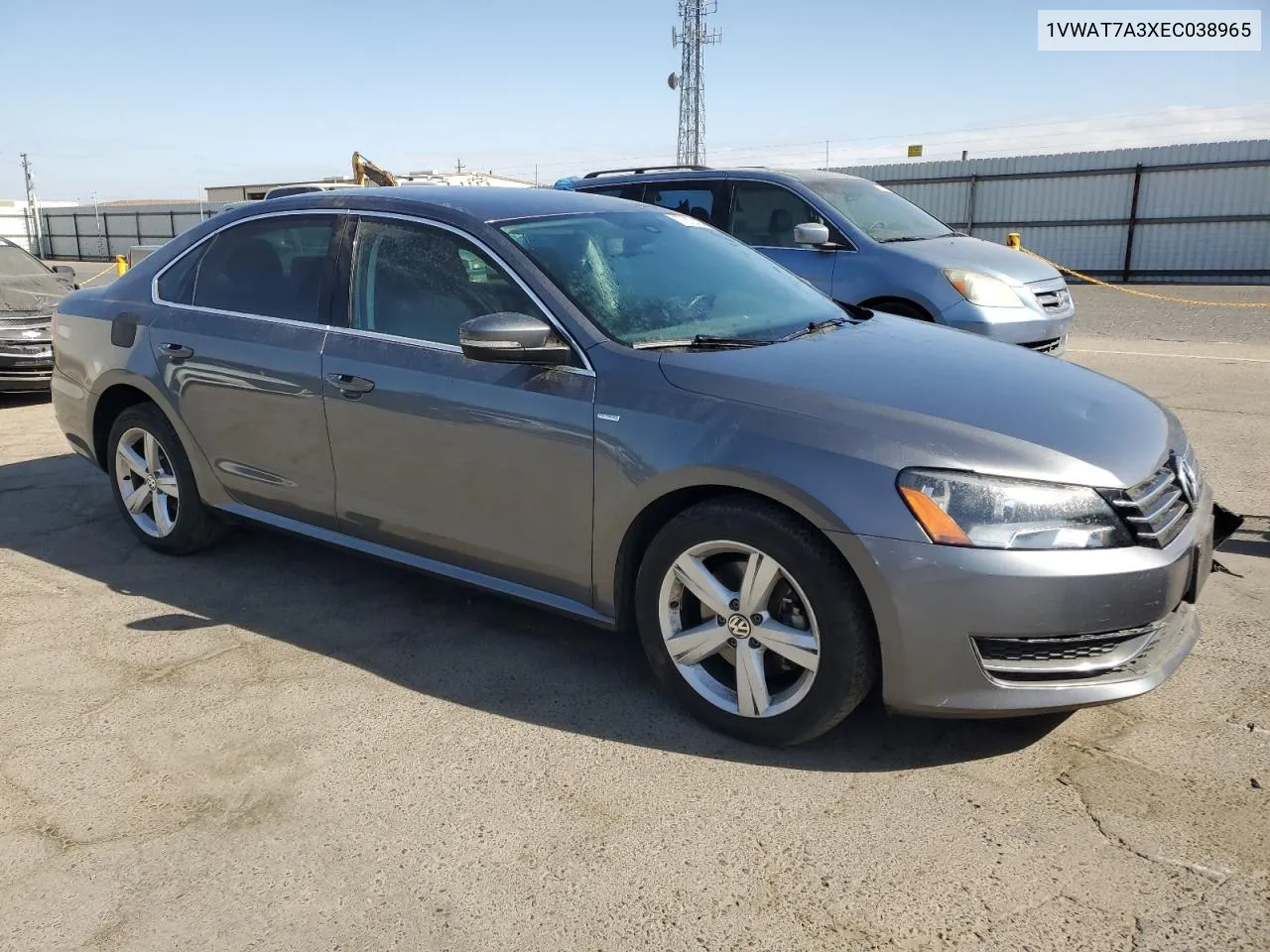 2014 Volkswagen Passat S VIN: 1VWAT7A3XEC038965 Lot: 77872424