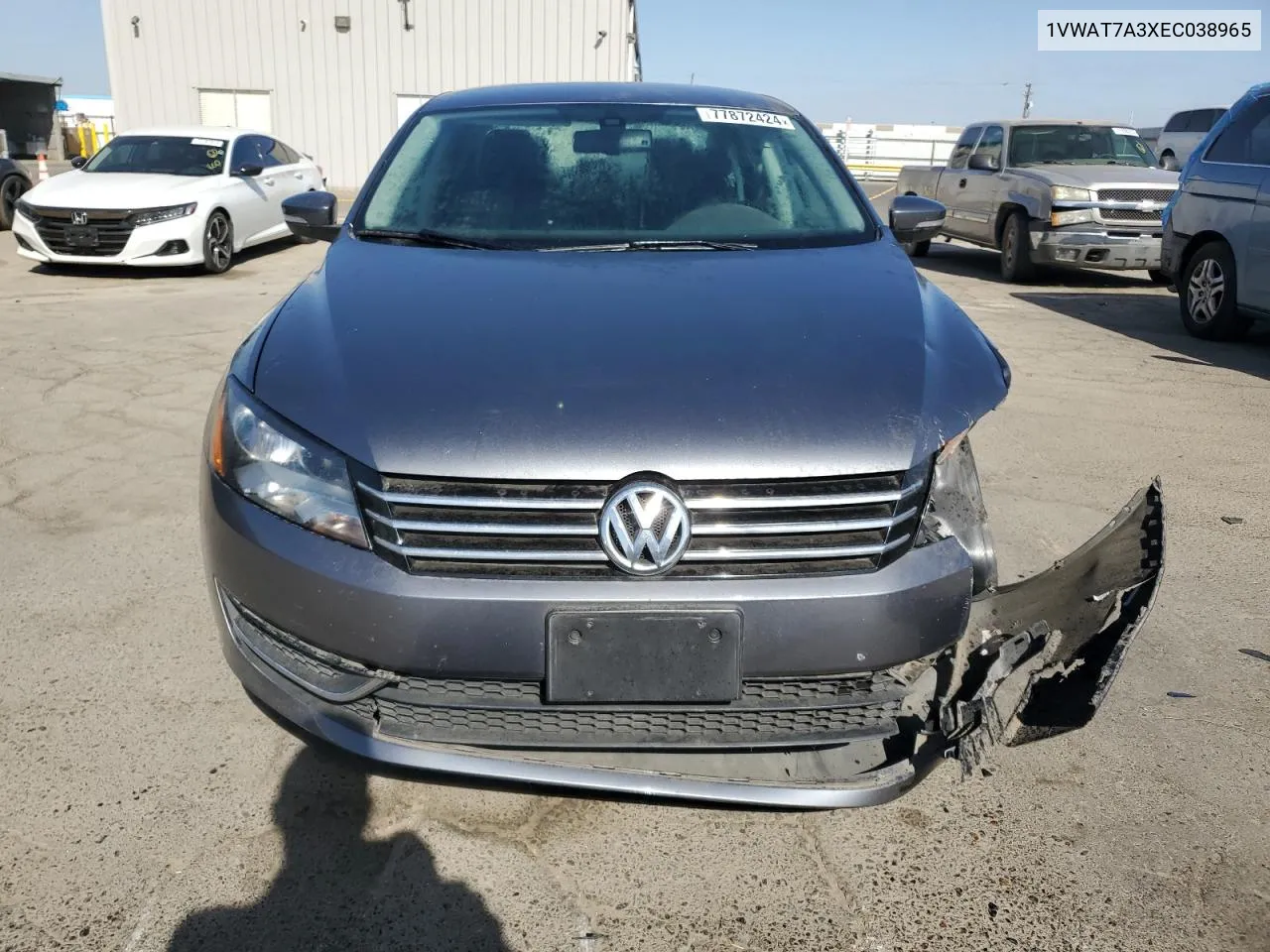 2014 Volkswagen Passat S VIN: 1VWAT7A3XEC038965 Lot: 77872424