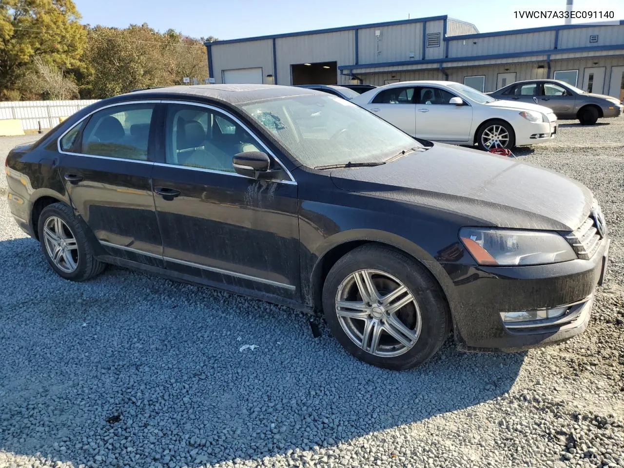 2014 Volkswagen Passat Sel VIN: 1VWCN7A33EC091140 Lot: 78391064