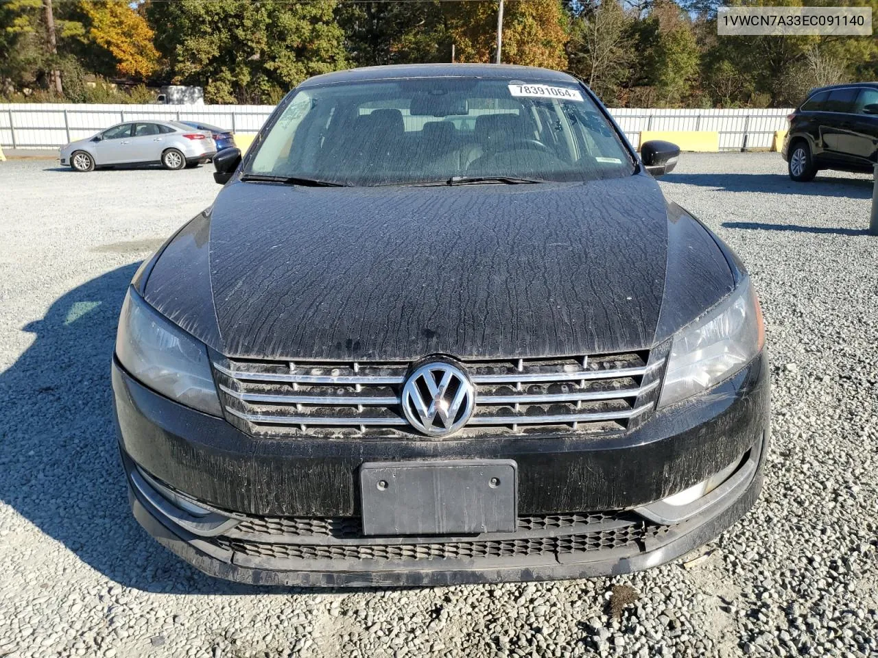 2014 Volkswagen Passat Sel VIN: 1VWCN7A33EC091140 Lot: 78391064