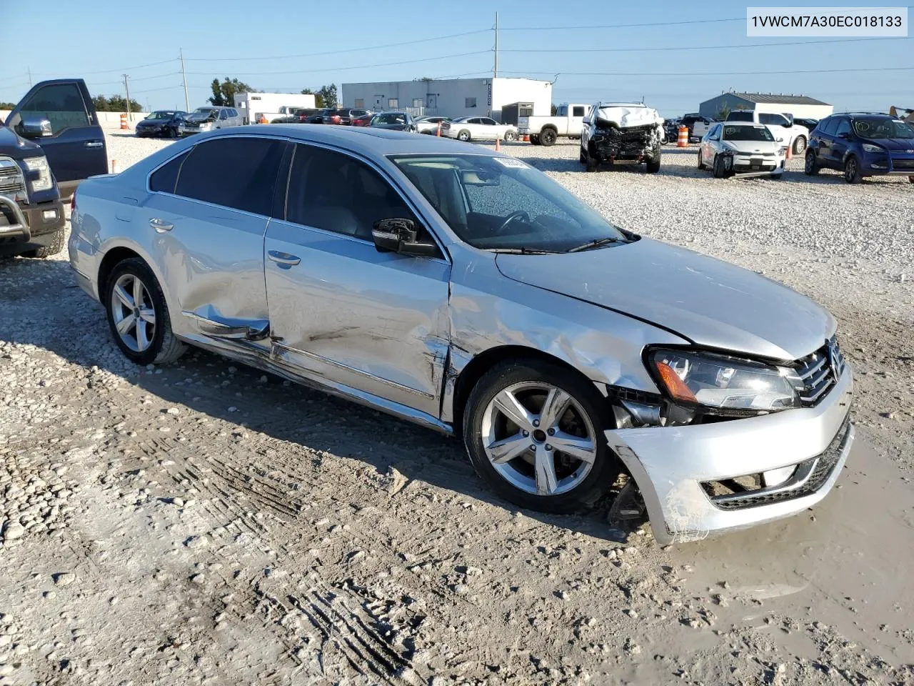 2014 Volkswagen Passat Sel VIN: 1VWCM7A30EC018133 Lot: 79288424