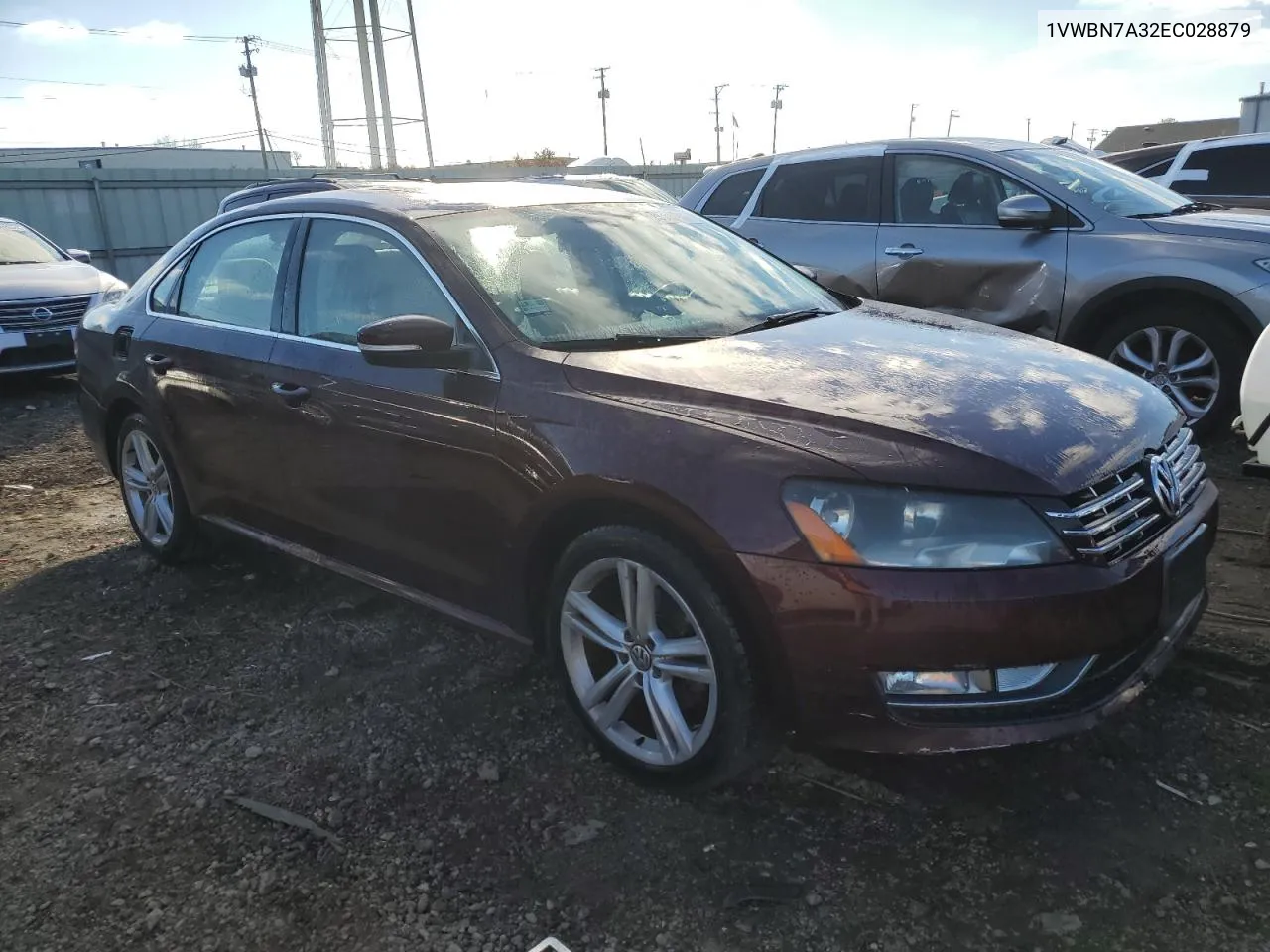 2014 Volkswagen Passat Se VIN: 1VWBN7A32EC028879 Lot: 79359414