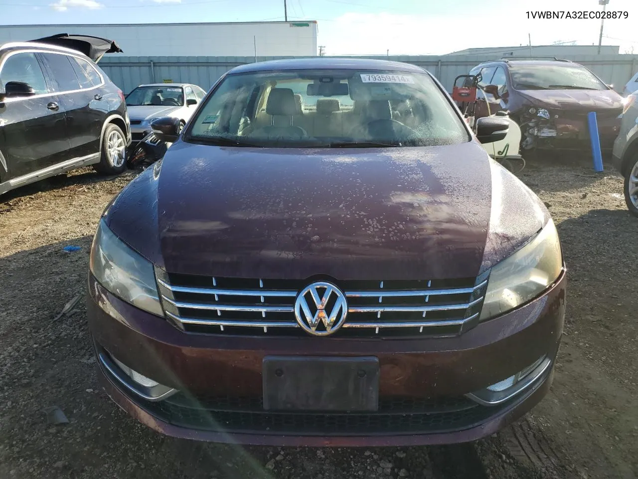 2014 Volkswagen Passat Se VIN: 1VWBN7A32EC028879 Lot: 79359414