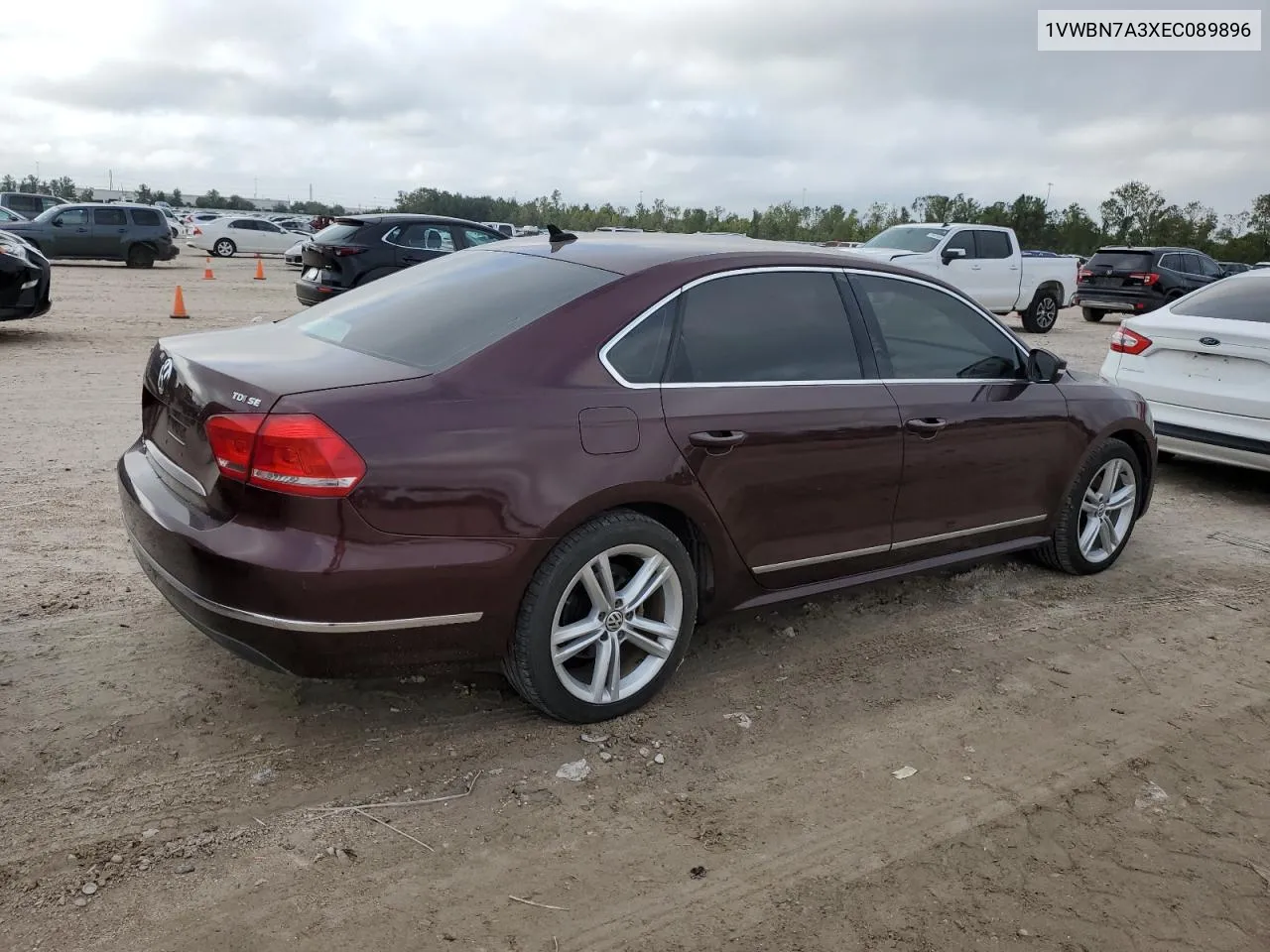 2014 Volkswagen Passat Se VIN: 1VWBN7A3XEC089896 Lot: 79454284