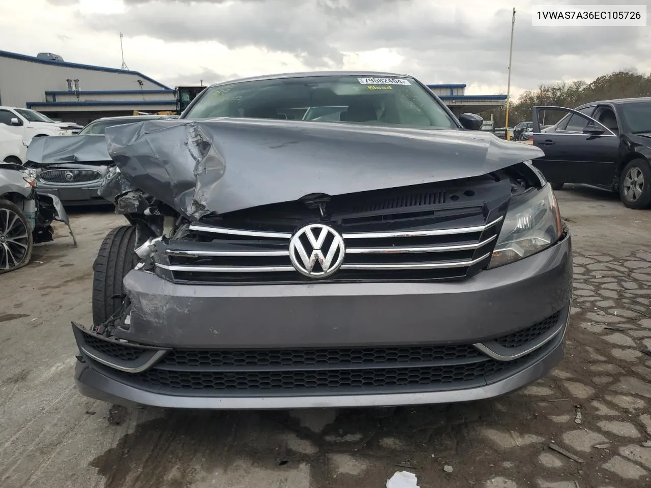 2014 Volkswagen Passat S VIN: 1VWAS7A36EC105726 Lot: 79582404