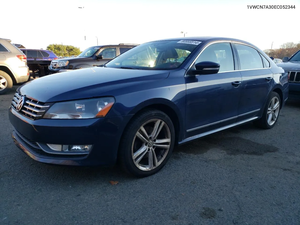 2014 Volkswagen Passat Sel VIN: 1VWCN7A30EC052344 Lot: 80888514