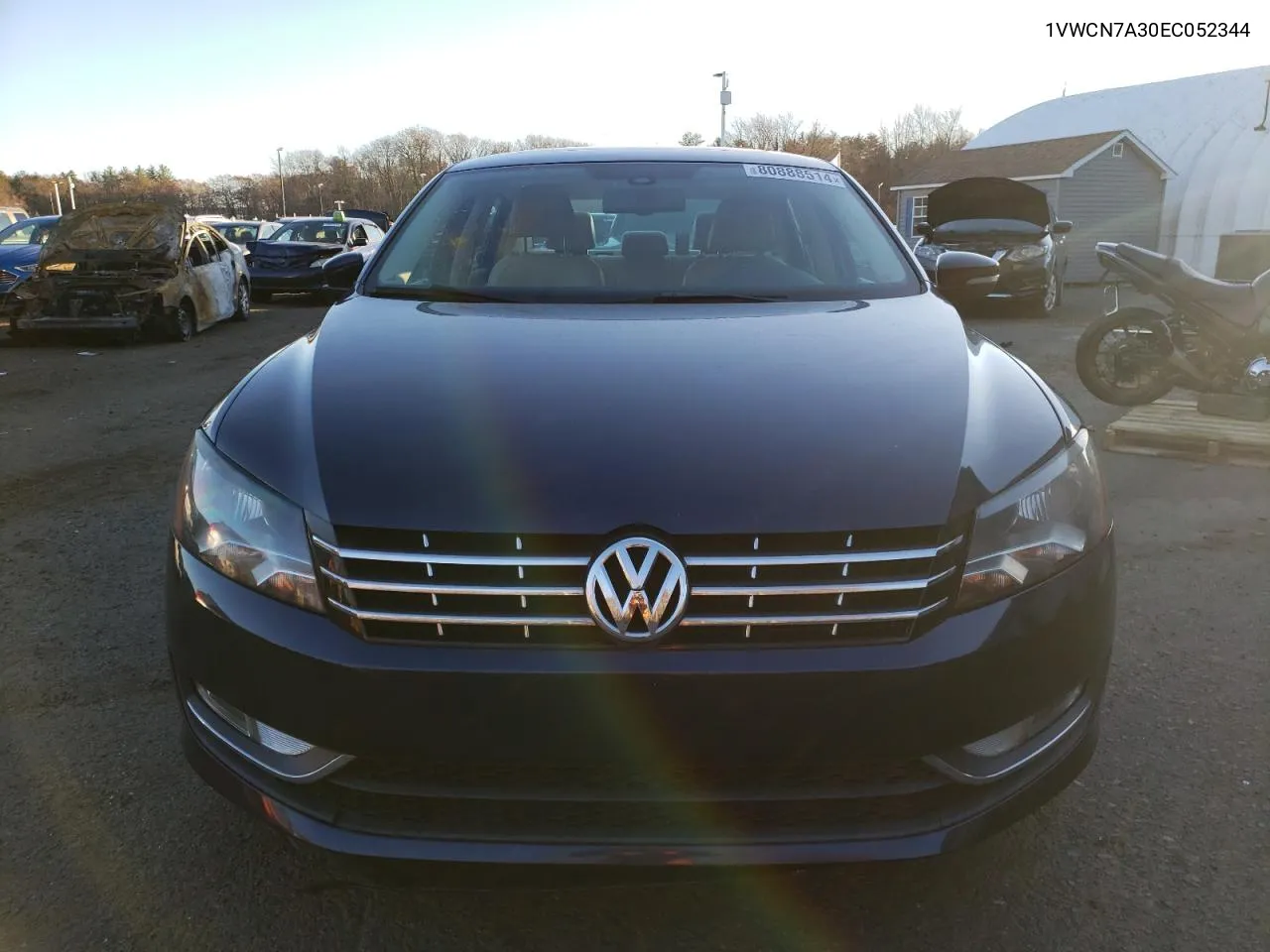 2014 Volkswagen Passat Sel VIN: 1VWCN7A30EC052344 Lot: 80888514