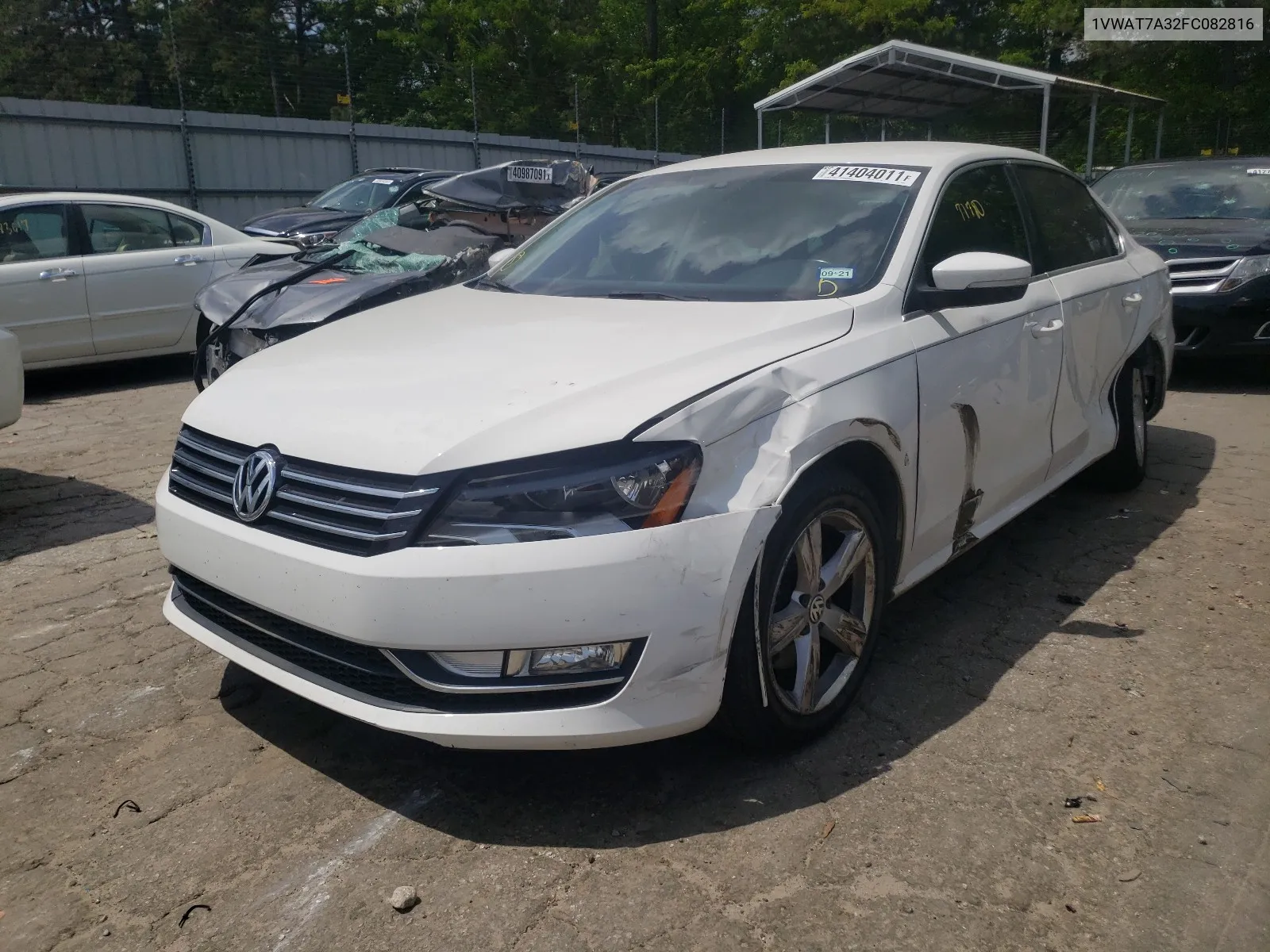 2015 Volkswagen Passat S VIN: 1VWAT7A32FC082816 Lot: 41404011