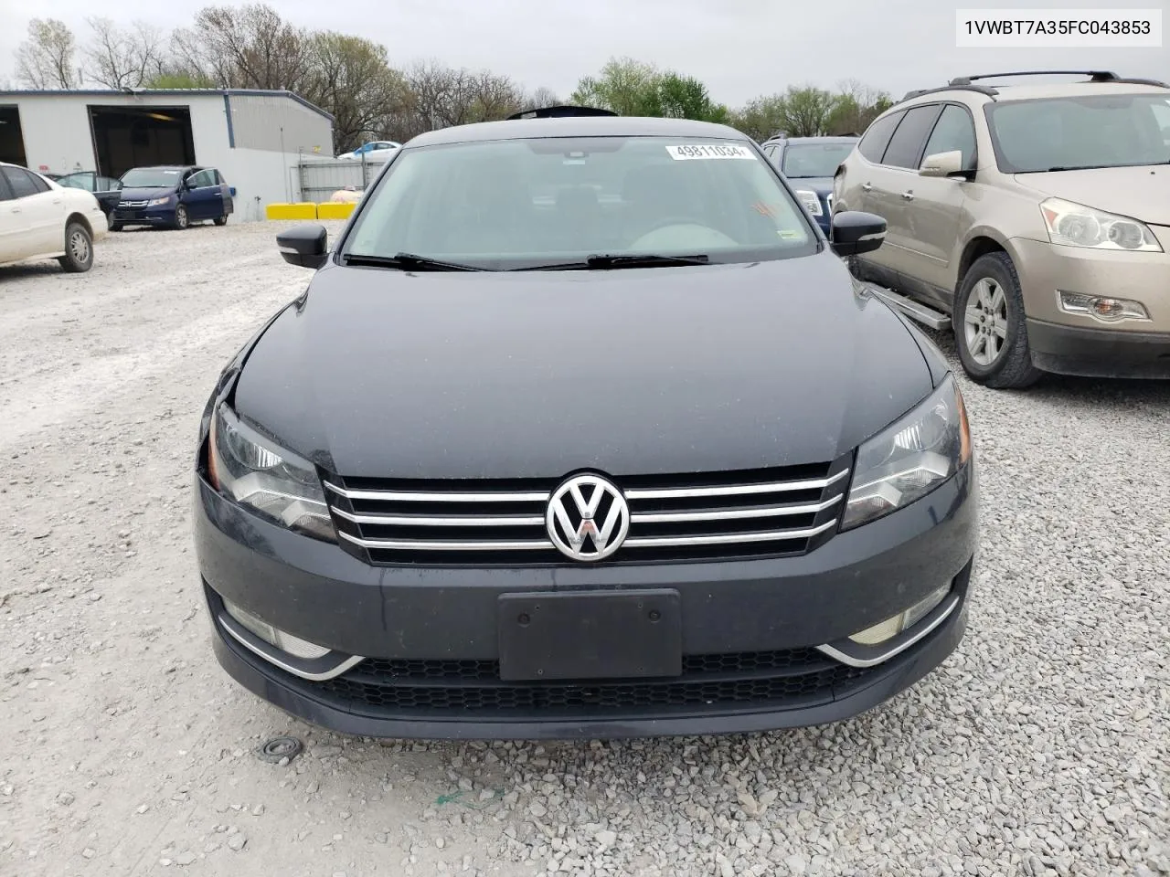 2015 Volkswagen Passat Se VIN: 1VWBT7A35FC043853 Lot: 49811034