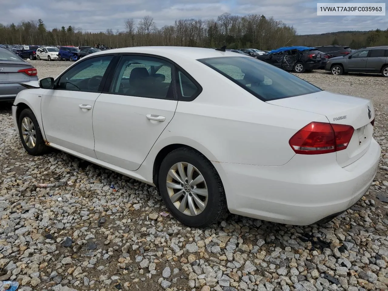 2015 Volkswagen Passat S VIN: 1VWAT7A30FC035963 Lot: 53629894