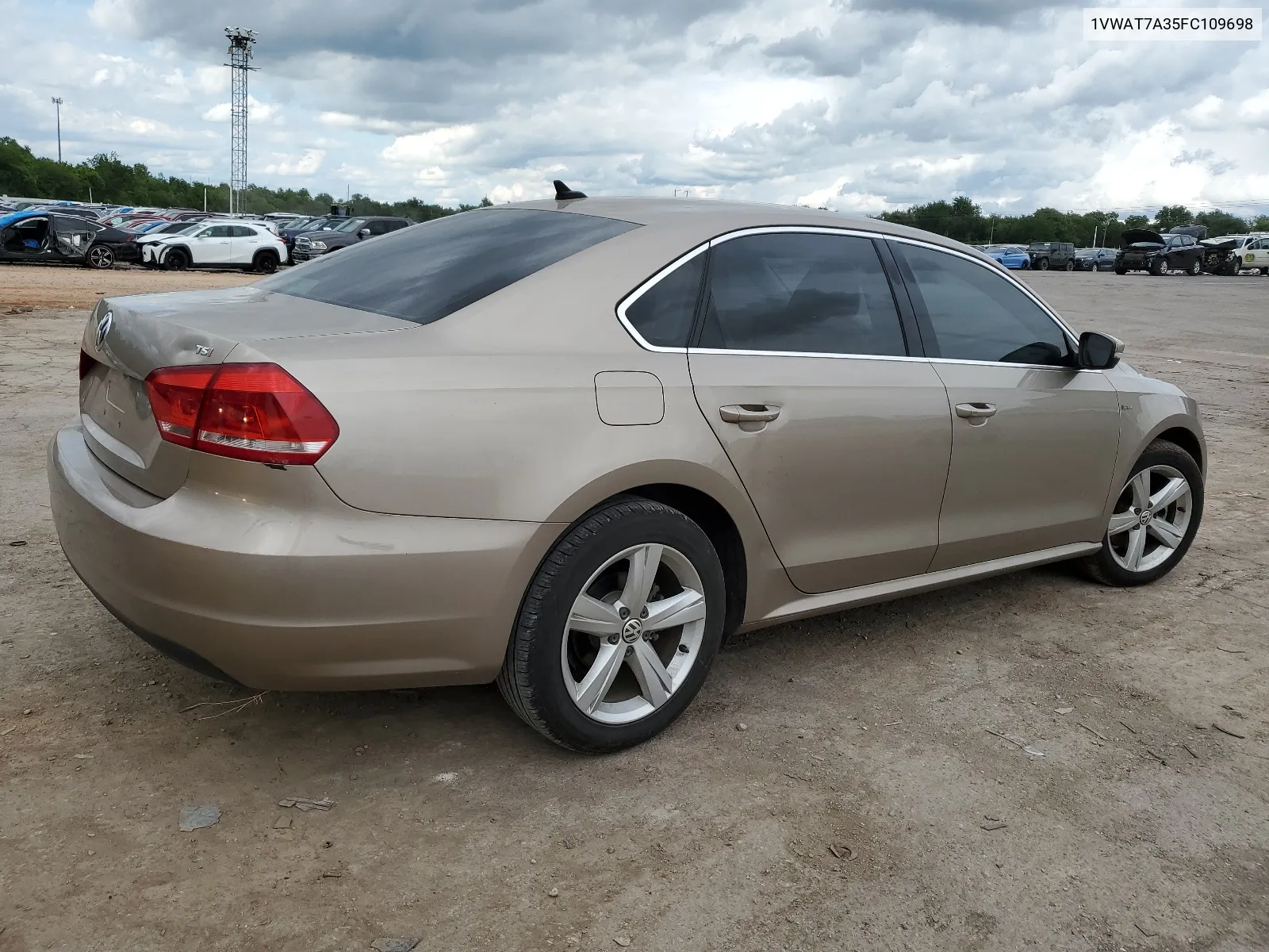 2015 Volkswagen Passat S VIN: 1VWAT7A35FC109698 Lot: 55023924