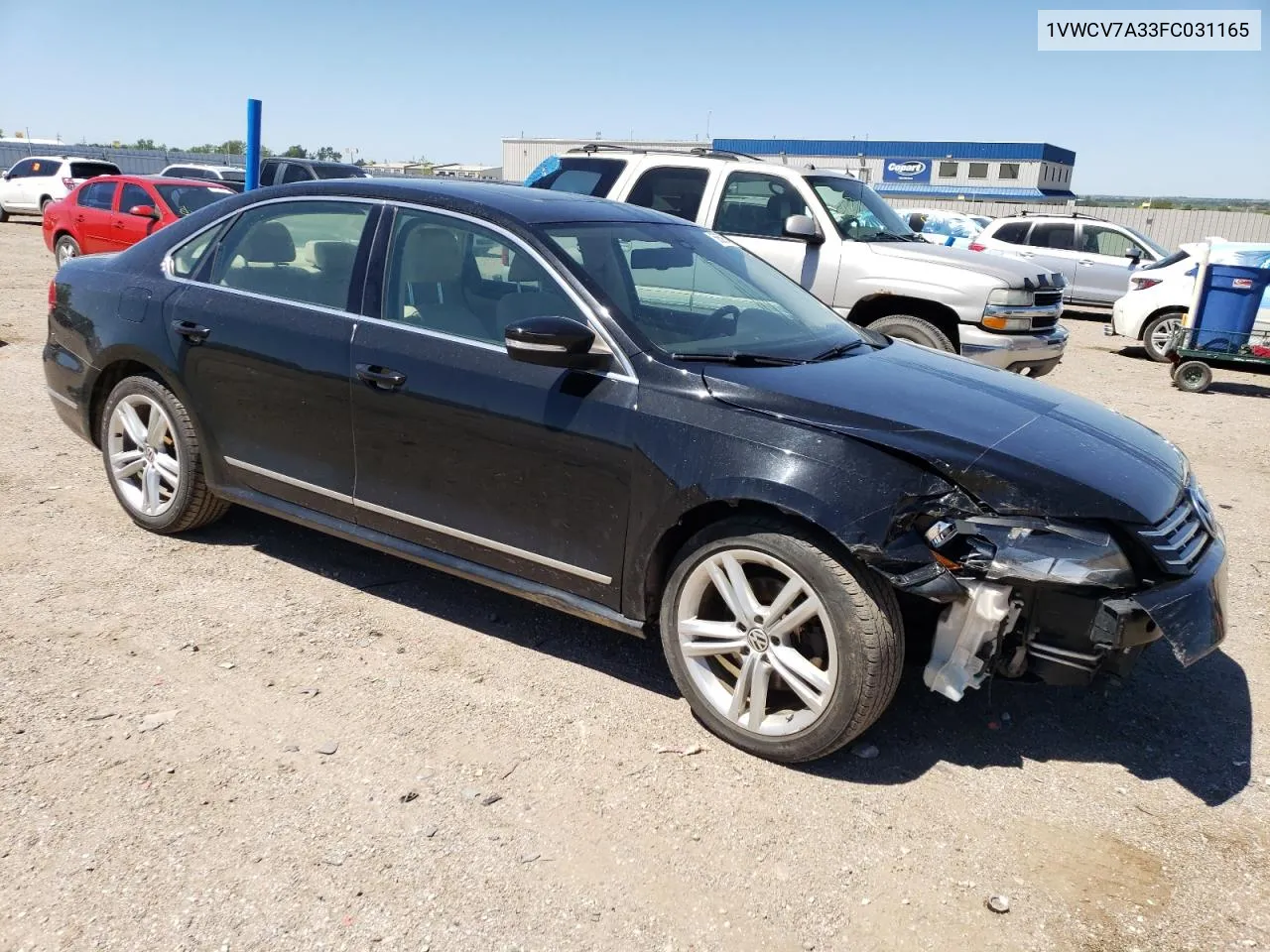 1VWCV7A33FC031165 2015 Volkswagen Passat Sel