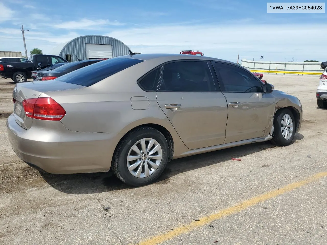 2015 Volkswagen Passat S VIN: 1VWAT7A39FC064023 Lot: 57446504