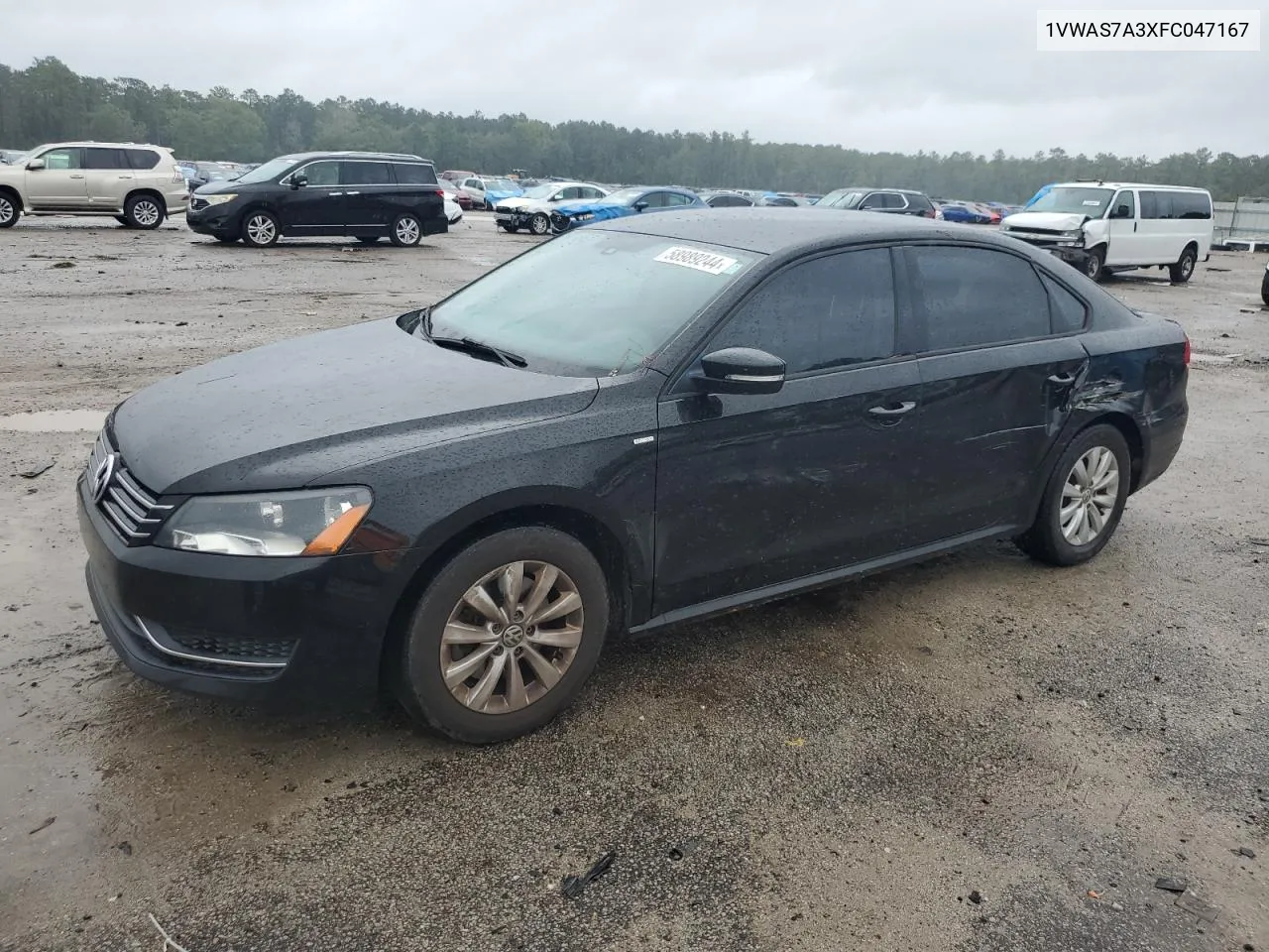 2015 Volkswagen Passat S VIN: 1VWAS7A3XFC047167 Lot: 58989244