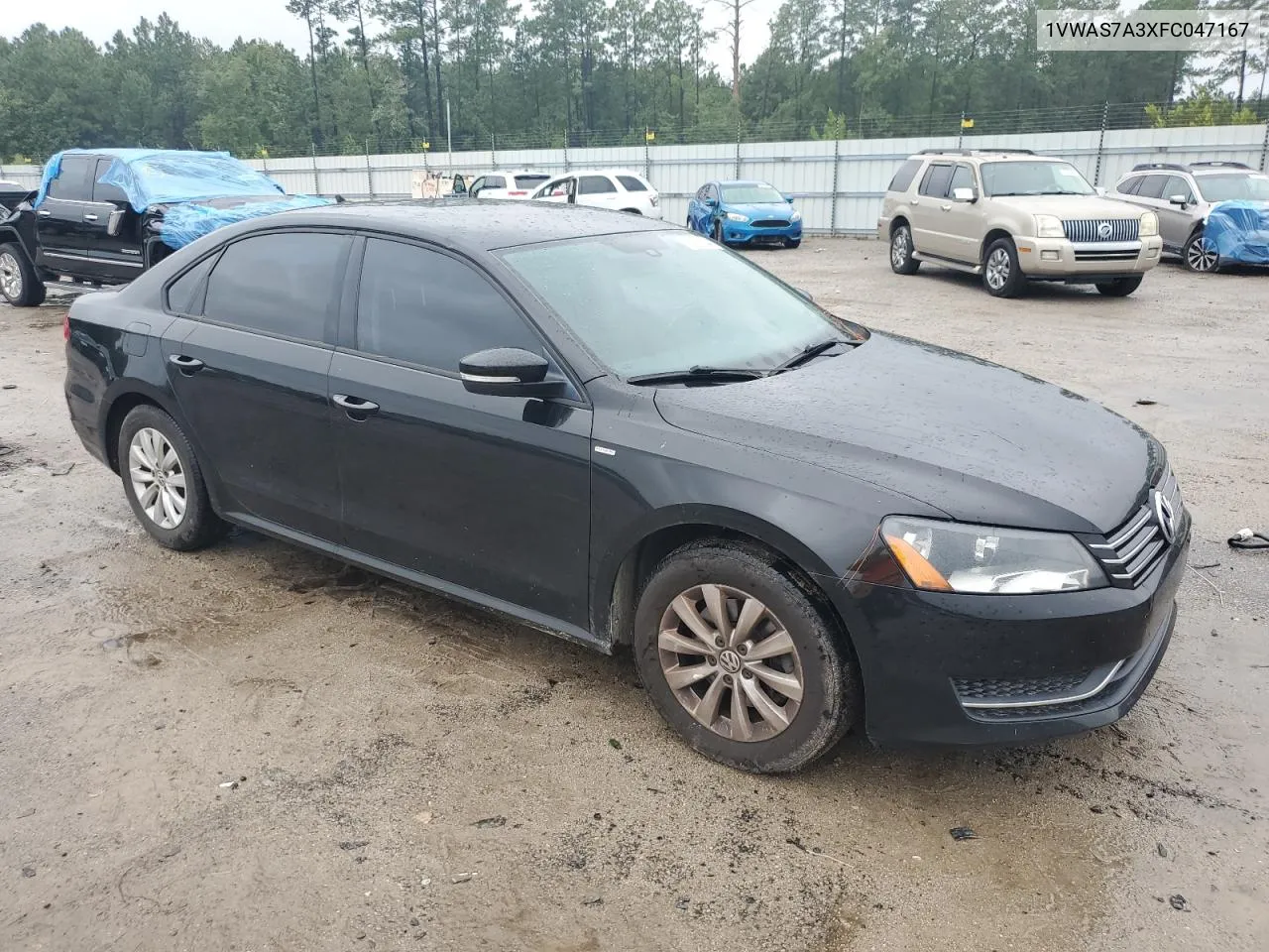 2015 Volkswagen Passat S VIN: 1VWAS7A3XFC047167 Lot: 58989244