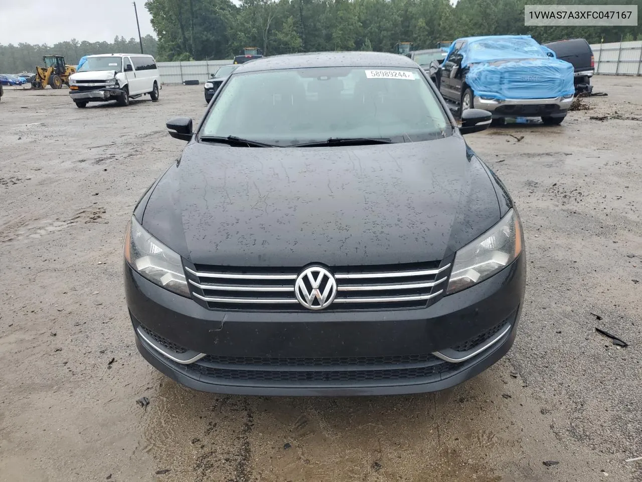 2015 Volkswagen Passat S VIN: 1VWAS7A3XFC047167 Lot: 58989244