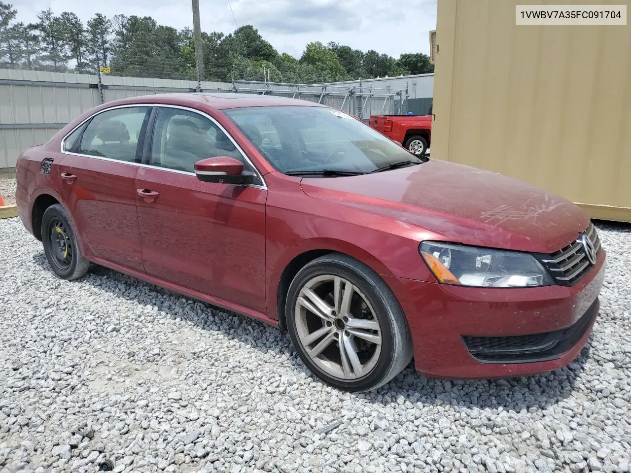 1VWBV7A35FC091704 2015 Volkswagen Passat Se