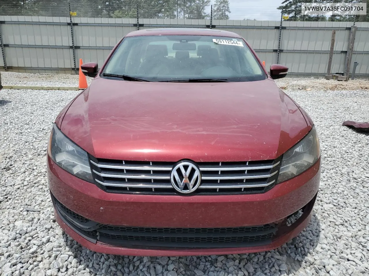 1VWBV7A35FC091704 2015 Volkswagen Passat Se