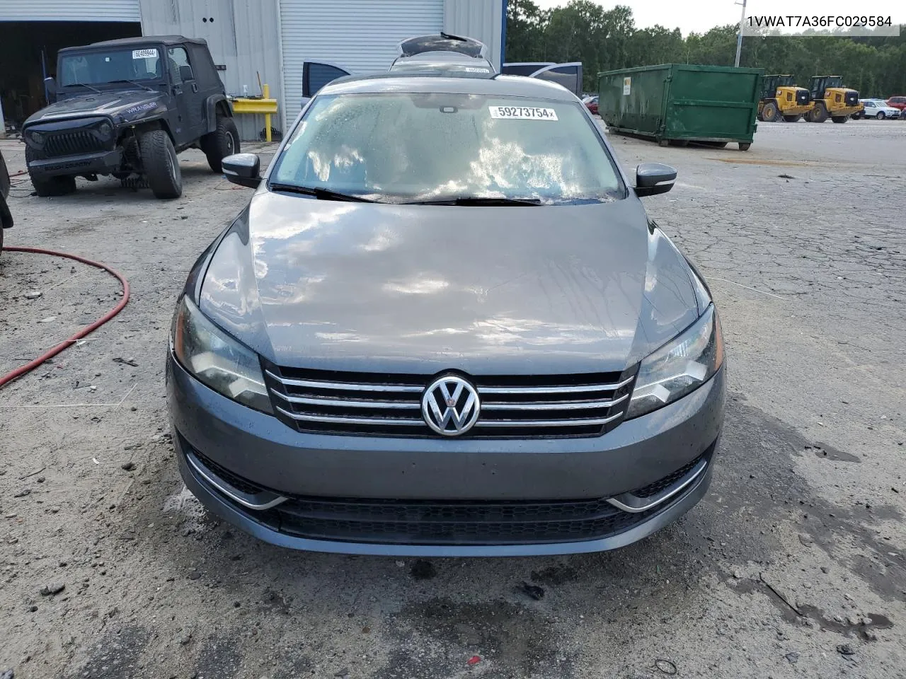 2015 Volkswagen Passat S VIN: 1VWAT7A36FC029584 Lot: 59273754