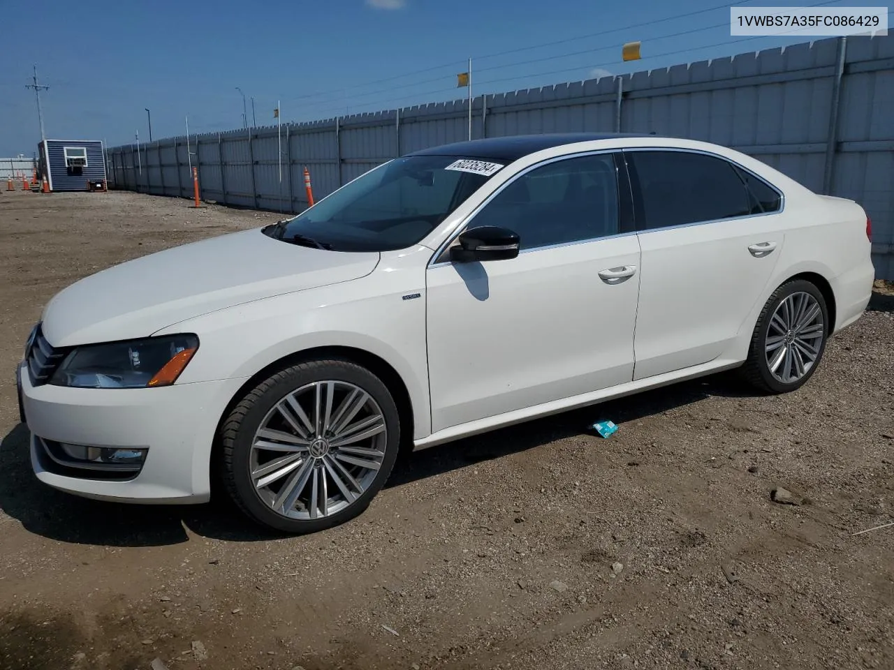 2015 Volkswagen Passat Se VIN: 1VWBS7A35FC086429 Lot: 60235284