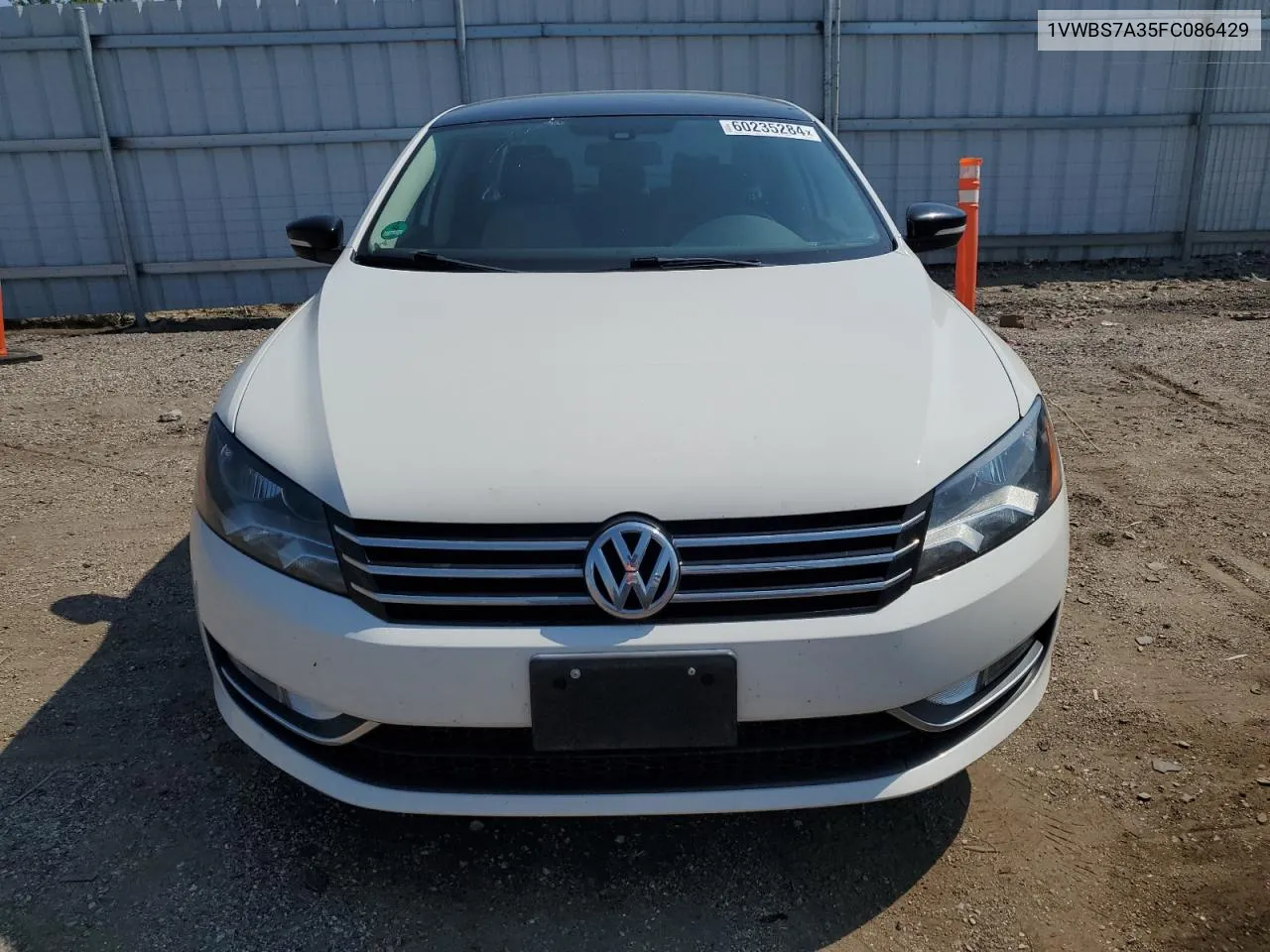 2015 Volkswagen Passat Se VIN: 1VWBS7A35FC086429 Lot: 60235284