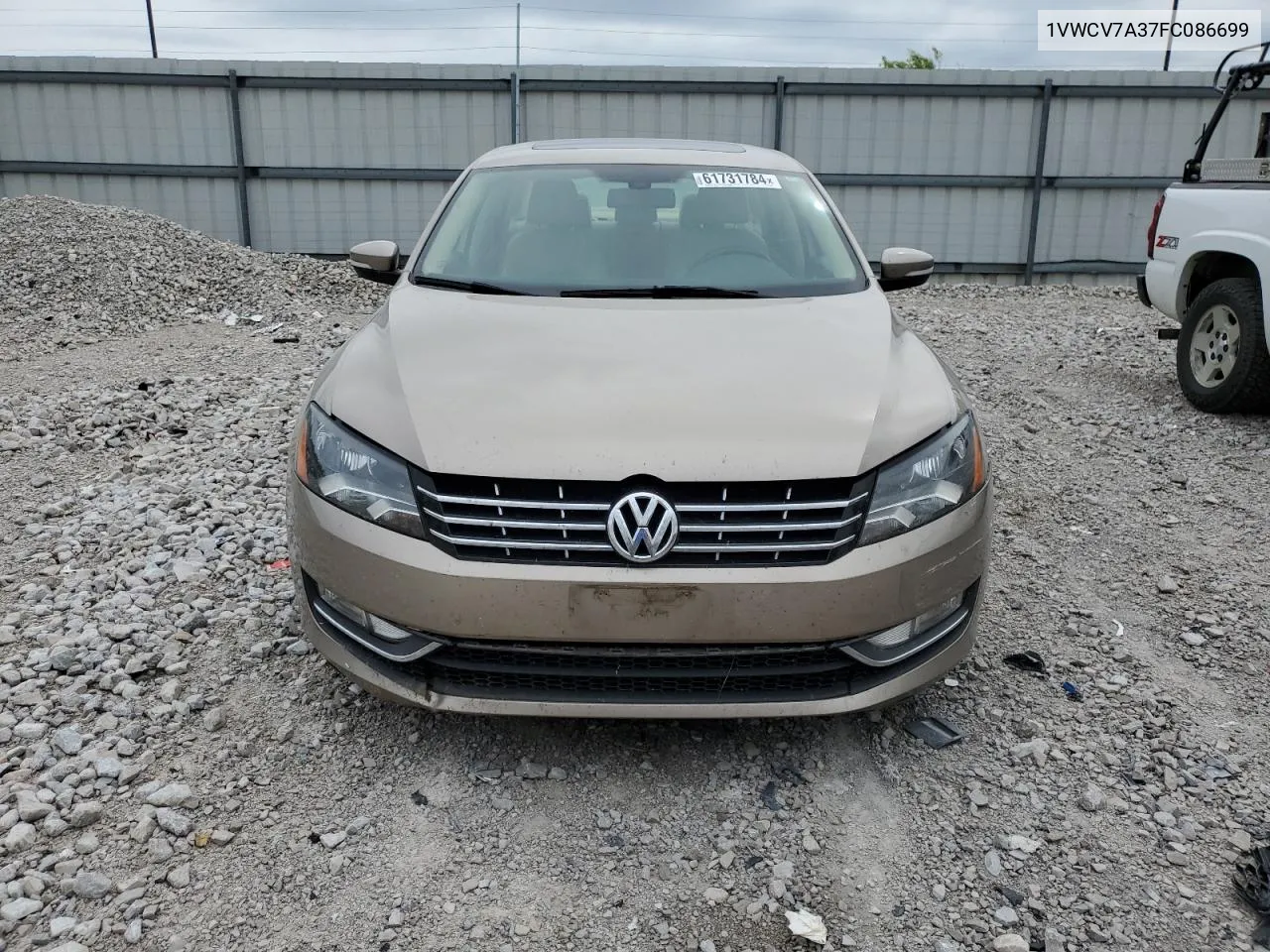 2015 Volkswagen Passat Sel VIN: 1VWCV7A37FC086699 Lot: 61731784