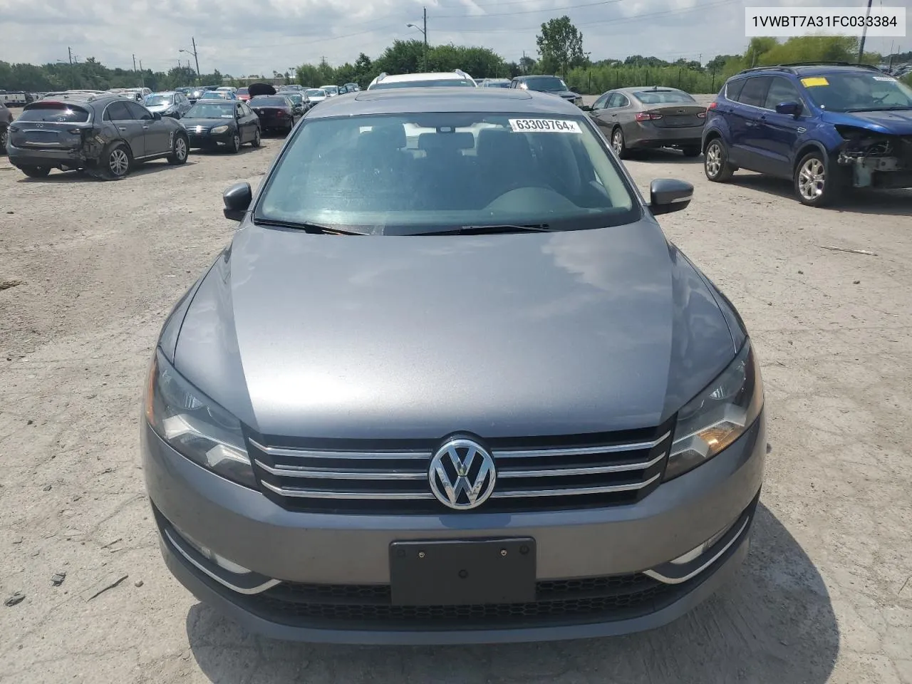 2015 Volkswagen Passat Se VIN: 1VWBT7A31FC033384 Lot: 63309764