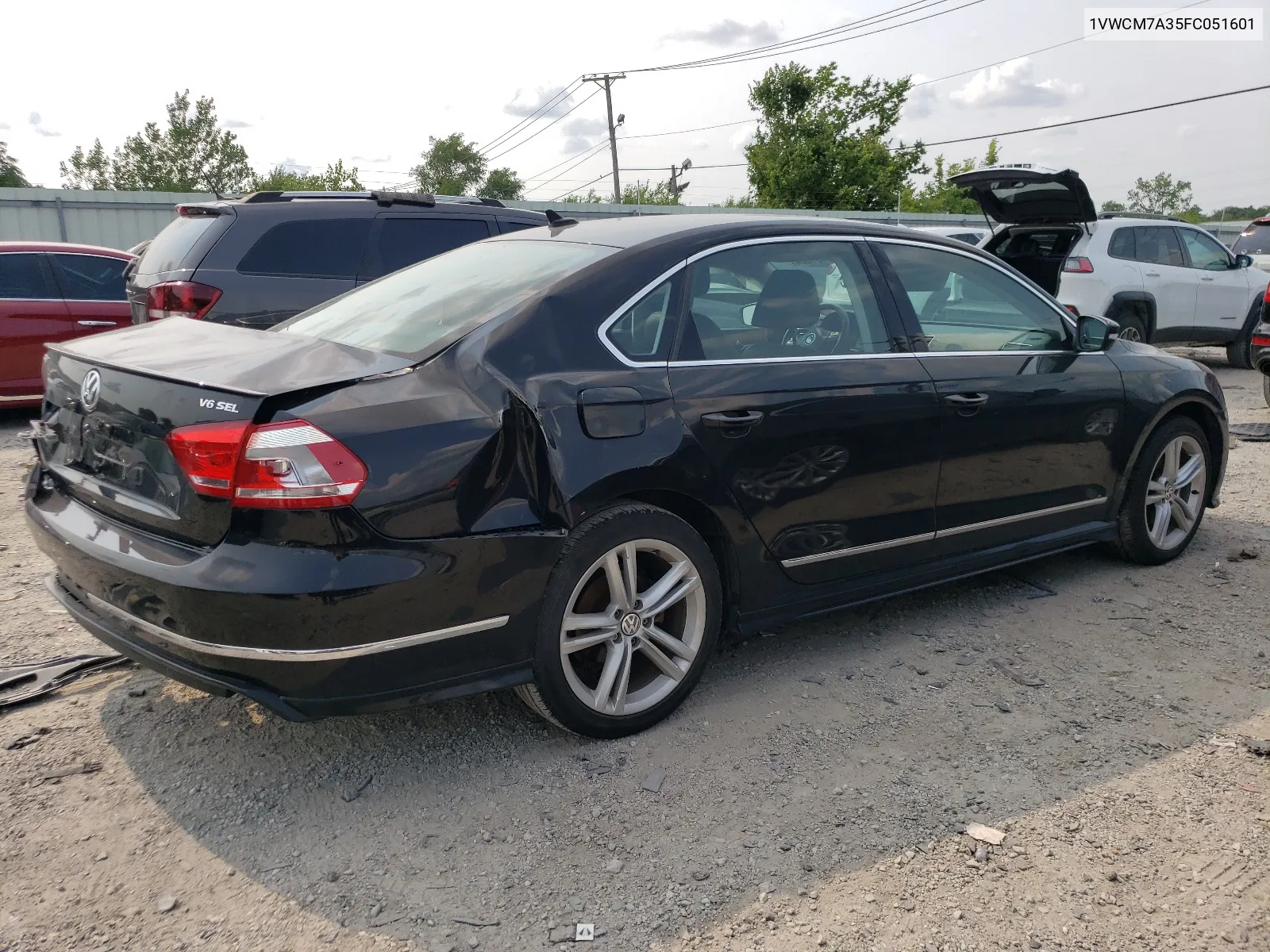 2015 Volkswagen Passat Sel VIN: 1VWCM7A35FC051601 Lot: 63451504