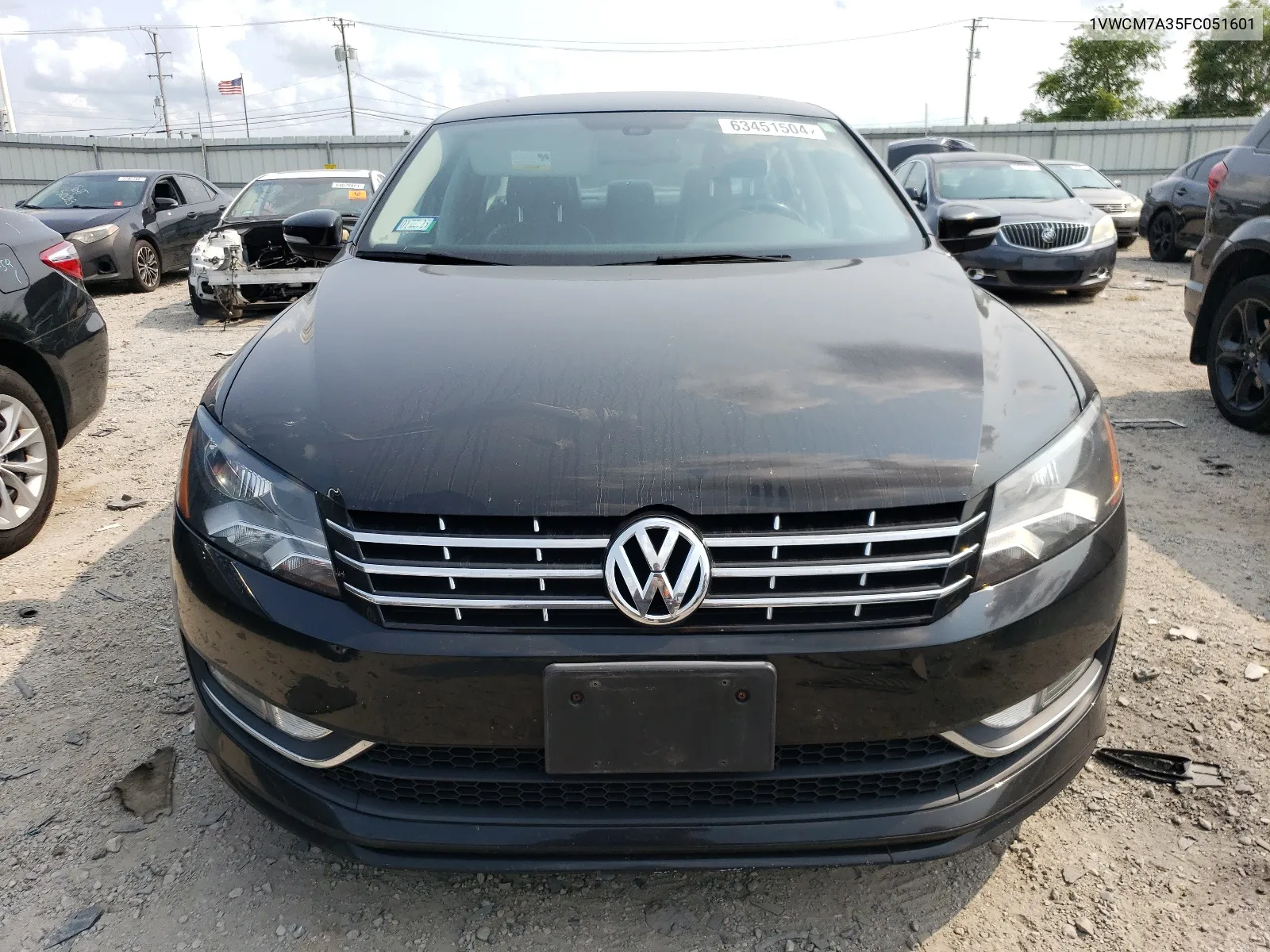 2015 Volkswagen Passat Sel VIN: 1VWCM7A35FC051601 Lot: 63451504