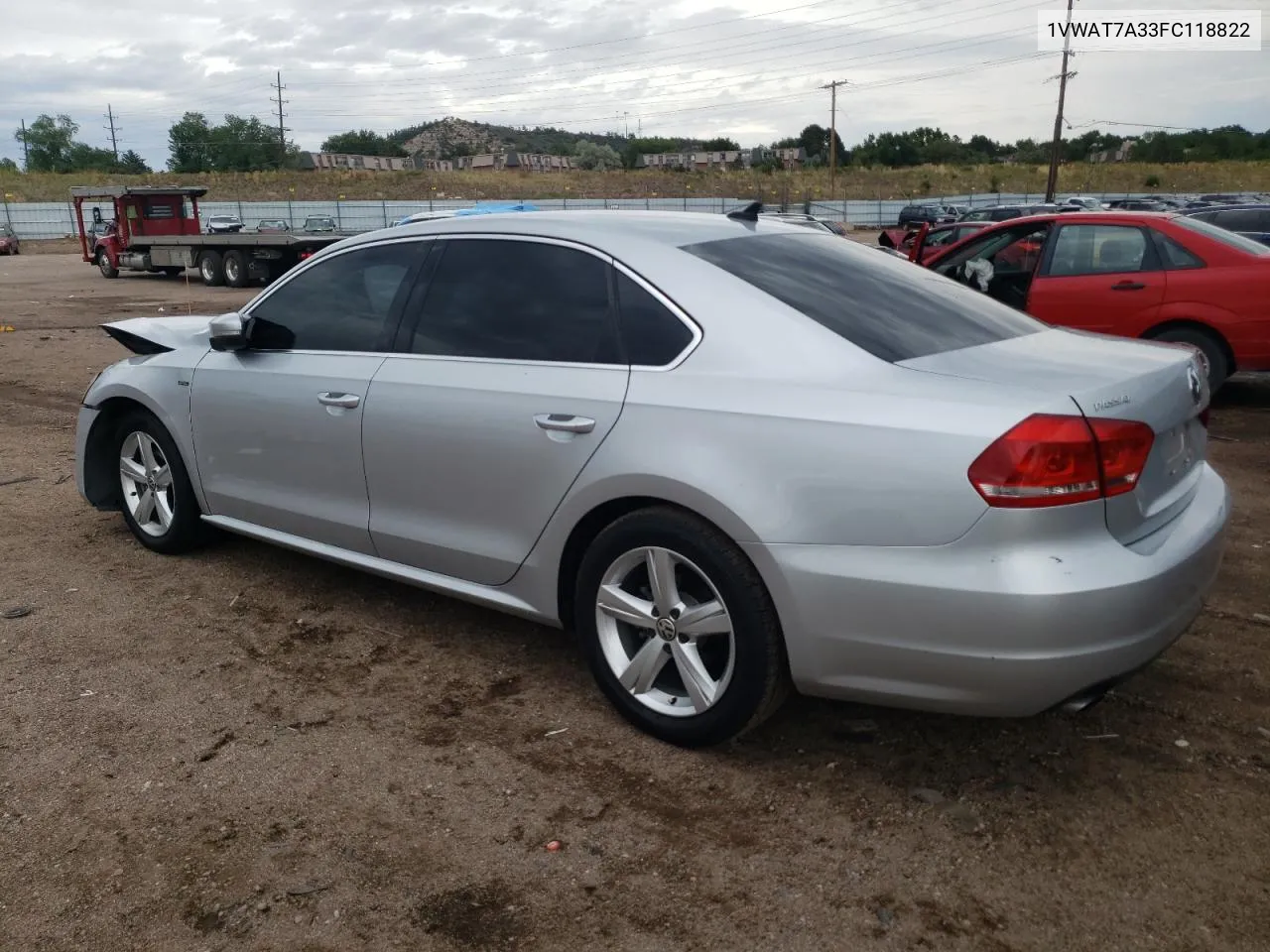 2015 Volkswagen Passat S VIN: 1VWAT7A33FC118822 Lot: 63563994