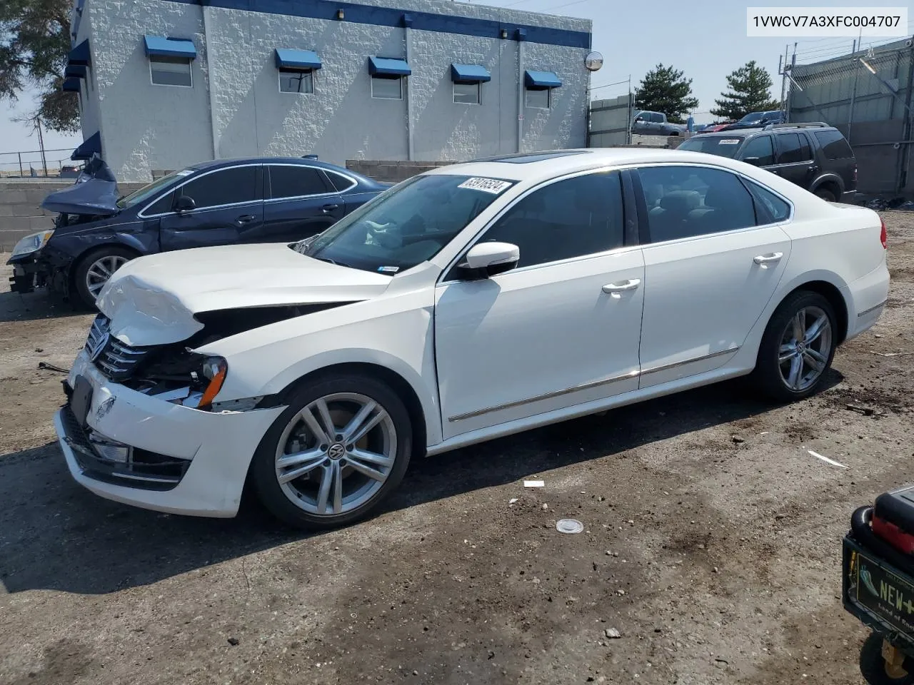 2015 Volkswagen Passat Sel VIN: 1VWCV7A3XFC004707 Lot: 63916524