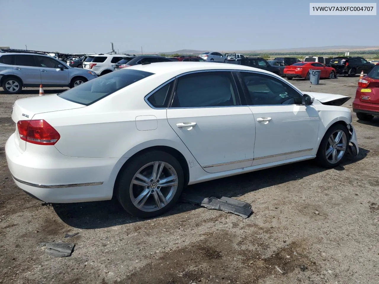 2015 Volkswagen Passat Sel VIN: 1VWCV7A3XFC004707 Lot: 63916524