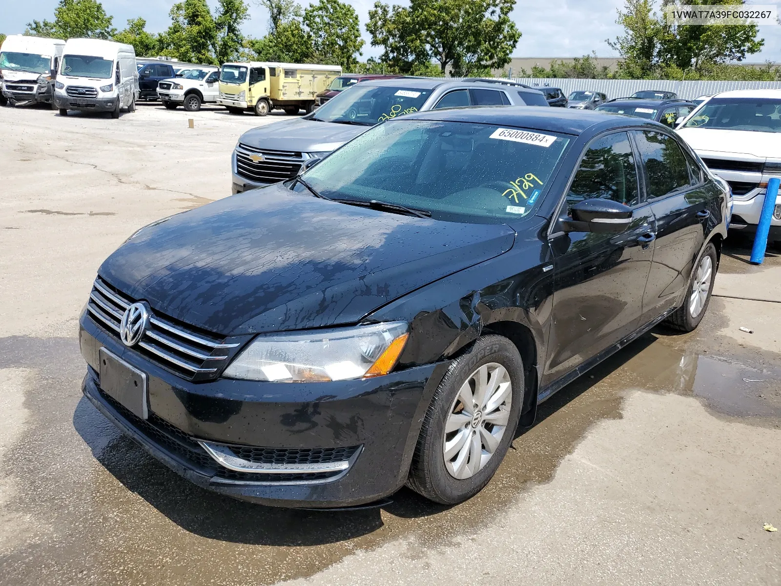 2015 Volkswagen Passat S VIN: 1VWAT7A39FC032267 Lot: 65000884