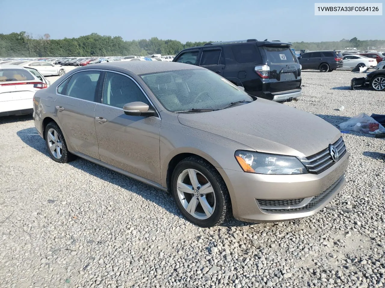 2015 Volkswagen Passat Se VIN: 1VWBS7A33FC054126 Lot: 66678644