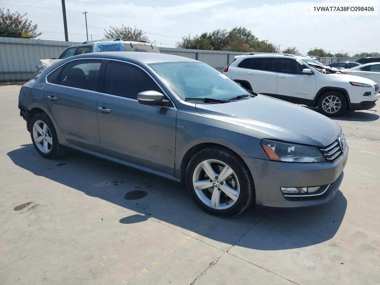 2015 Volkswagen Passat S VIN: 1VWAT7A38FC098406 Lot: 67983244