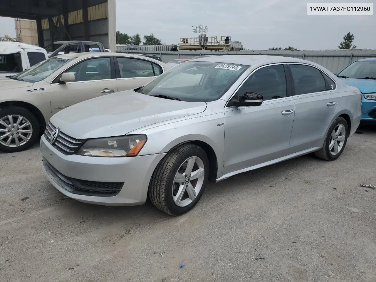 2015 Volkswagen Passat S VIN: 1VWAT7A37FC112960 Lot: 68229744