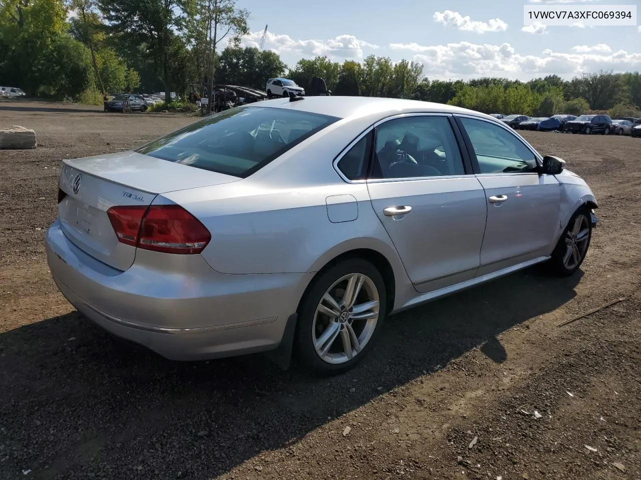 2015 Volkswagen Passat Sel VIN: 1VWCV7A3XFC069394 Lot: 68617564