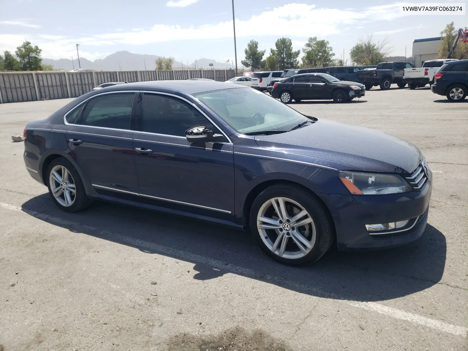 2015 Volkswagen Passat Se VIN: 1VWBV7A39FC063274 Lot: 68867684