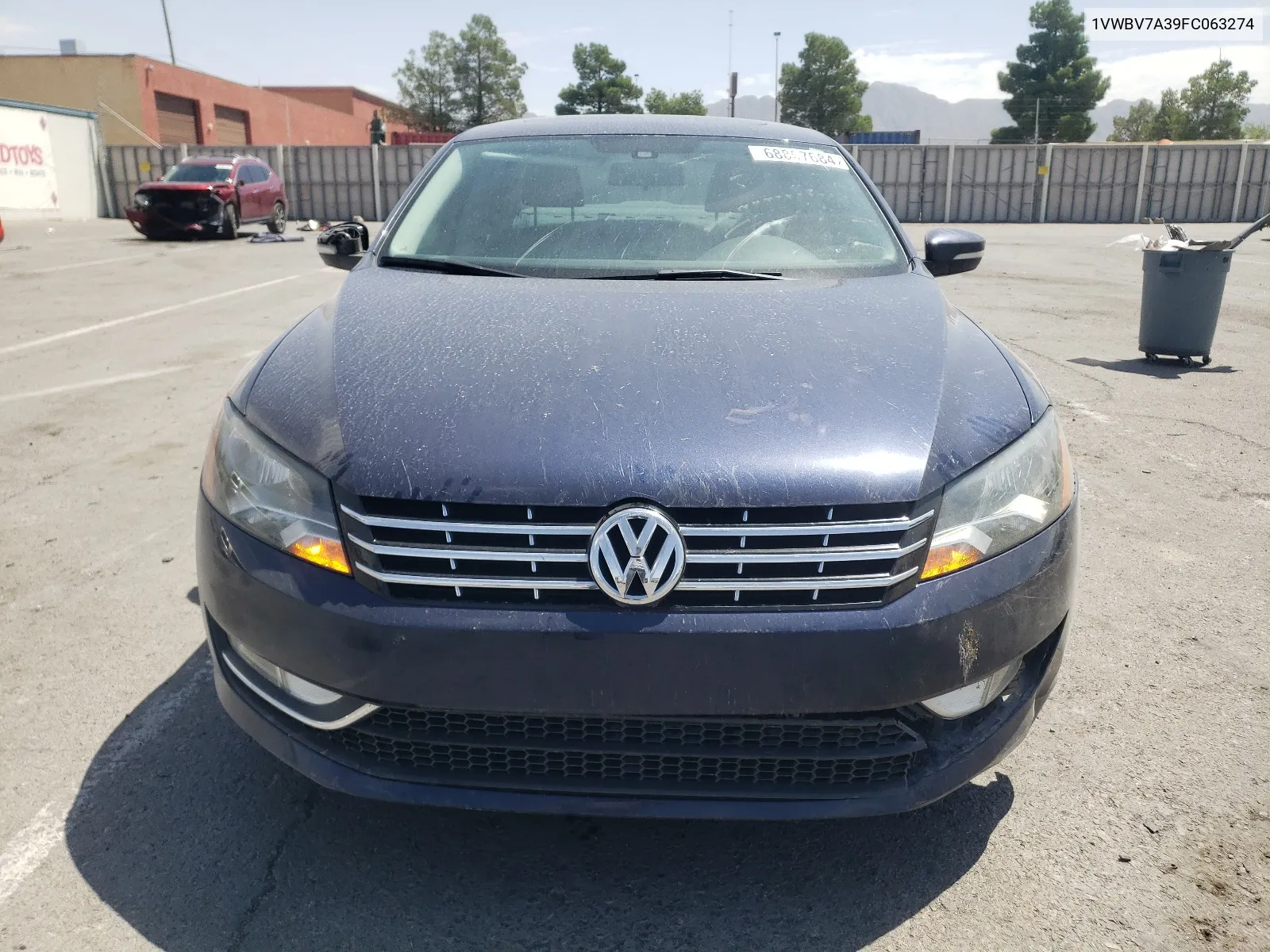 2015 Volkswagen Passat Se VIN: 1VWBV7A39FC063274 Lot: 68867684